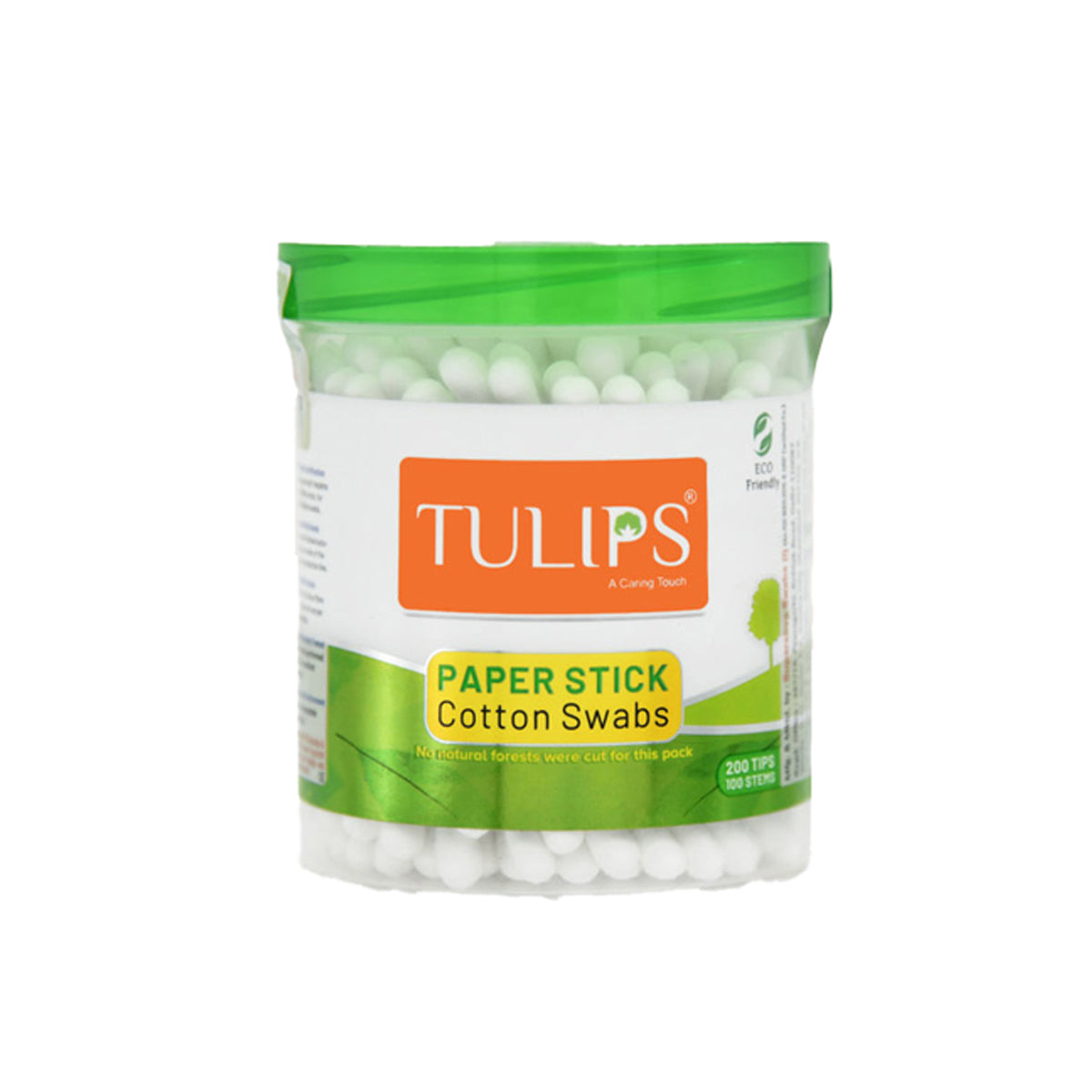 Tulips Paper Stick Cotton Buds 100pcs
