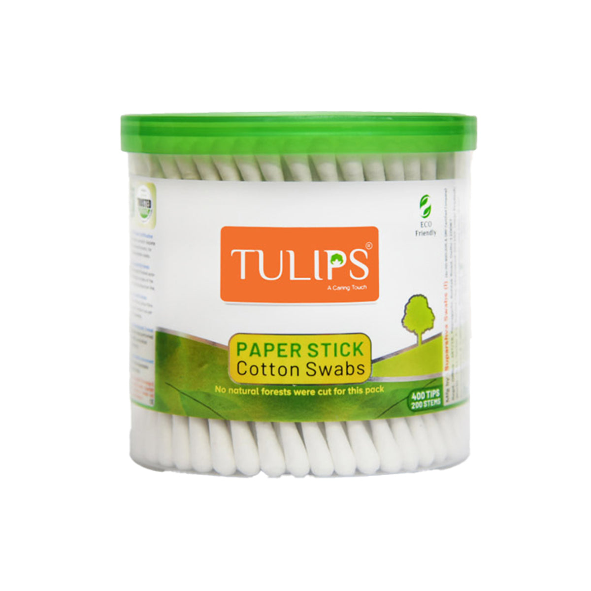 Tulips Paper Stick Cotton Buds 200pcs