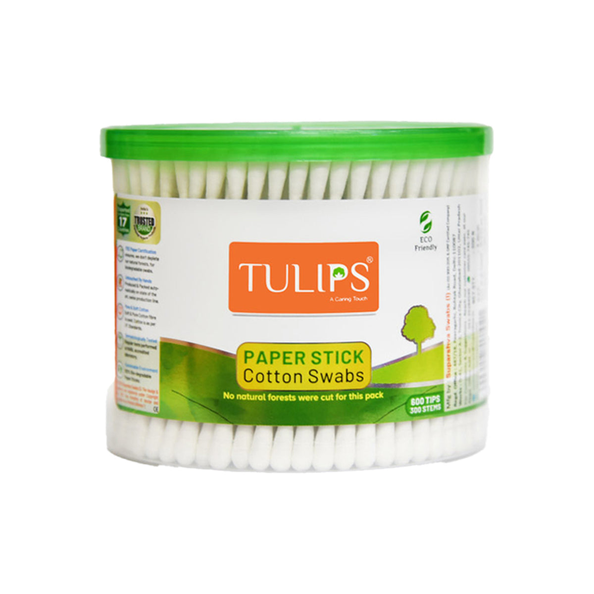 Tulips Paper Stick Cotton Buds 300pcs