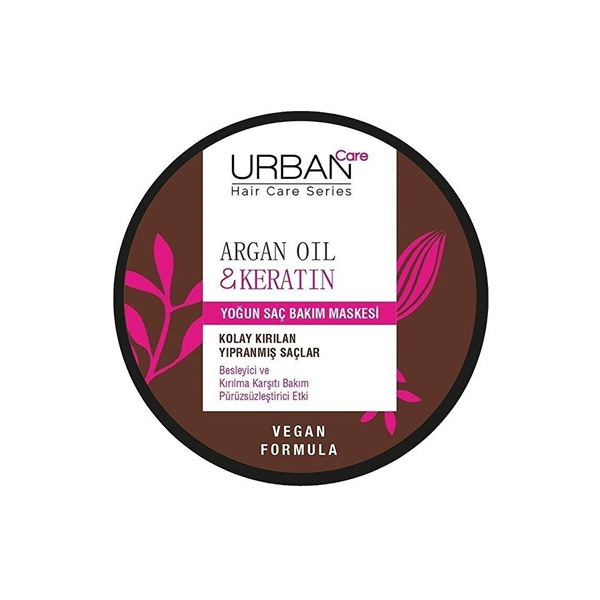 URBAN CARE ARGAN OIL & KERATIN INTENSIVE HAIR CARE MASK 230ML