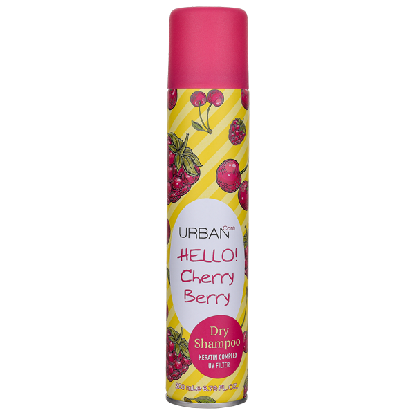 URBAN CARE DRY SHAMPOO-HELLO CHERRY BERRY 200ML