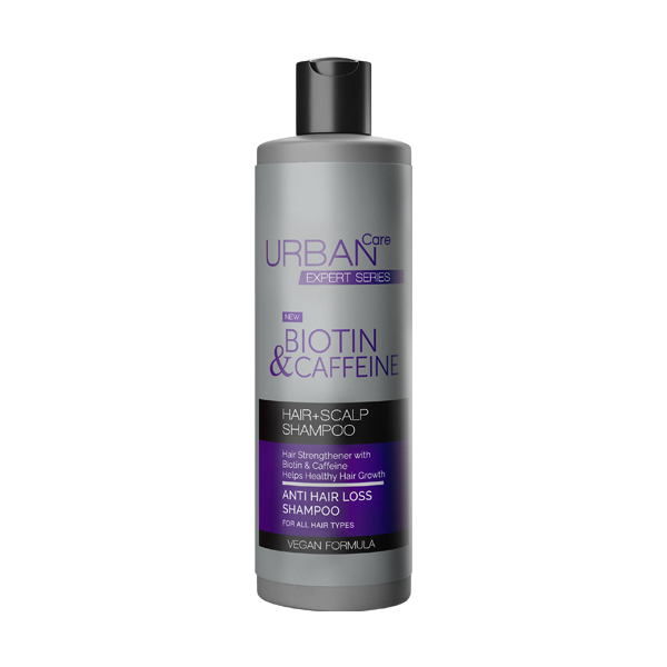 URBAN CARE EXPERT BIOTIN & CAFFEIN HAIR + SCALP SHAMPOO 350ML