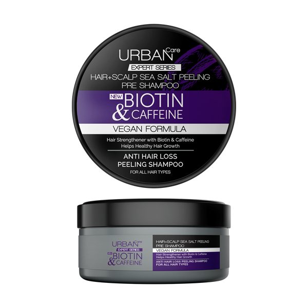 URBAN CARE EXPERT BIOTIN & CAFFEIN SEA SALT PEELING SHAMPOO 200G