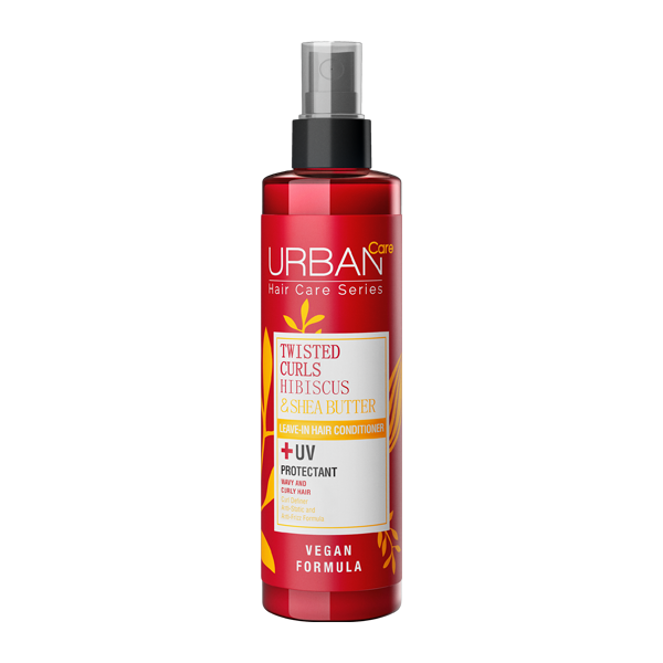 URBAN CARE TWISTED CURLS HIBISCUS & SHEA BUTTER LEAVE IN CONDITIONER SPRAY 200ML