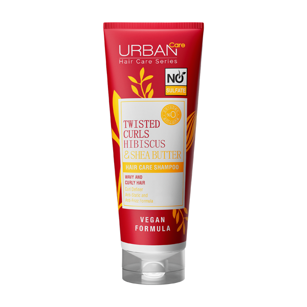 URBAN CARE TWISTED CURLS HIBISCUS & SHEA BUTTER NO SULFATE SHAMPOO 250ML