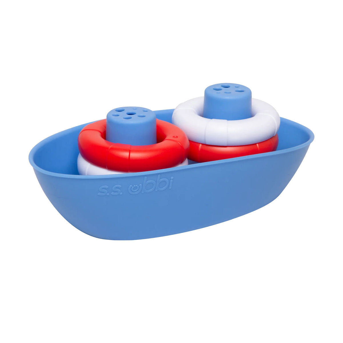 Ubbi Boat And Buoys Bath Toy