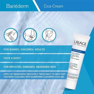 Uriage Bariéderm Repairing Cica-cream With Cu-zn 40ml