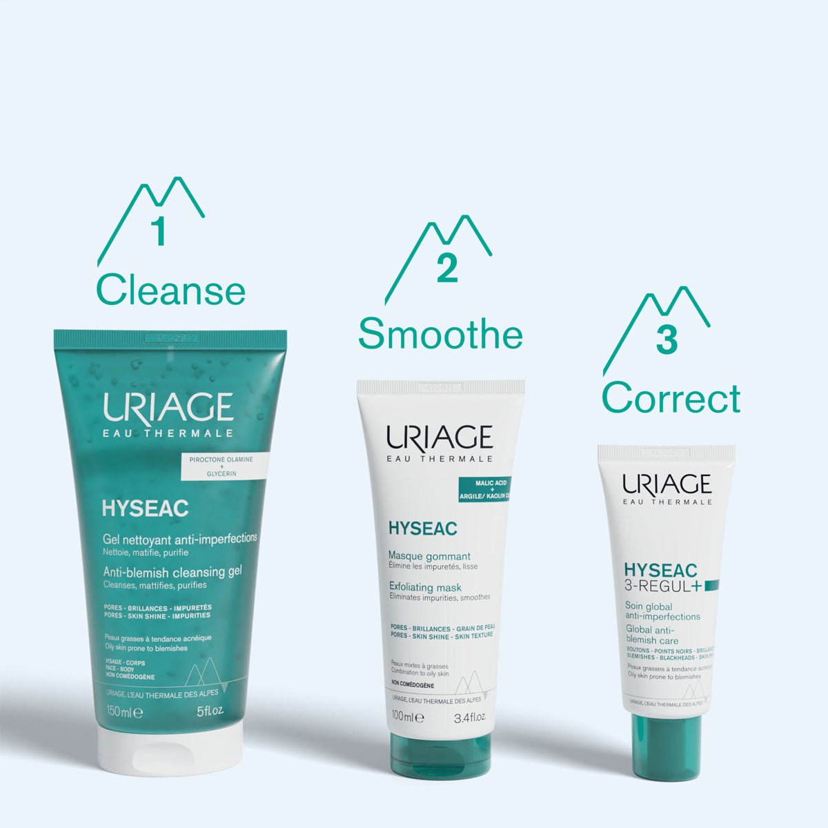 Uriage Hyseac - Cleansing Gel 150ml + Free Uriage Hyseac - Cleansing Gel 50ml Uriage Hyseac - Cleansing Gel 150ml + Free Uriage Hyseac - Cleansing Gel 50ml