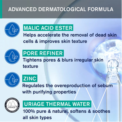 Uriage Hyséac Purifying Peel Off Mask 50ml + Free Mask Applicator