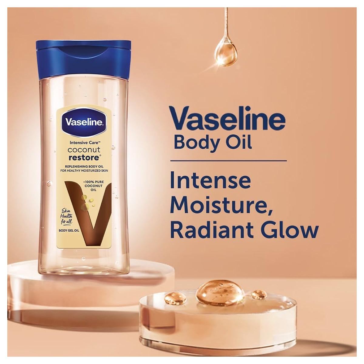 Vaseline Intensive Care Coconut Restore Body Gel Oil 200ml