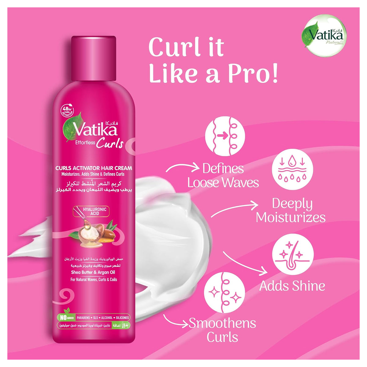 Vatika Curls Activator Hair Cream 330ml