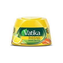 Load image into Gallery viewer, Vatika Dandruff Guard Styling Hair Cream Lemon, Tea &amp; Almond 140ml