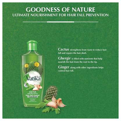 Vatika Natural Cactus Enriched Hair Oil 200ml