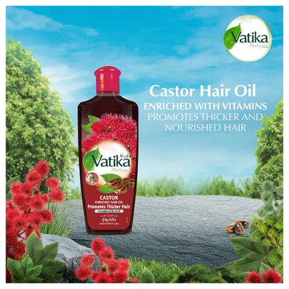 Vatika Natural Castor Enriched Hair Oil 200ml