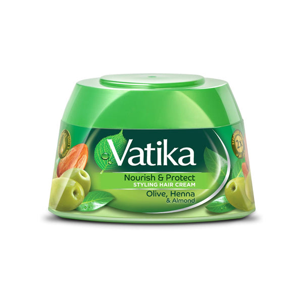 Vatika Nourish & Protect Styling Hair Cream Olive, Henna & Almond 140ml