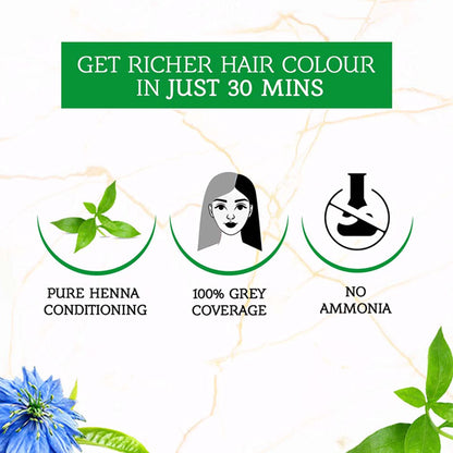 Vatika Henna Hair Colour Henna & Blackseed Natural Black 1