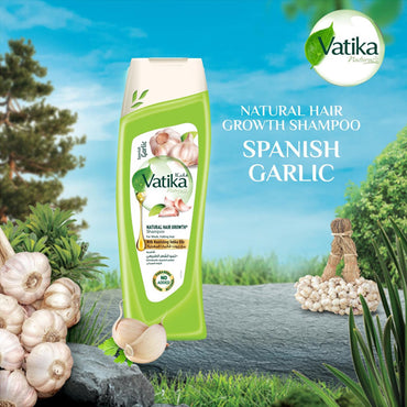 Vatika Natural Hair Growth Spanish Garlic Shampoo 400ml
