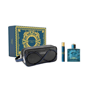 Versace Eros Edb 100ml + EDP 10ml + Bag Gift Set For Men