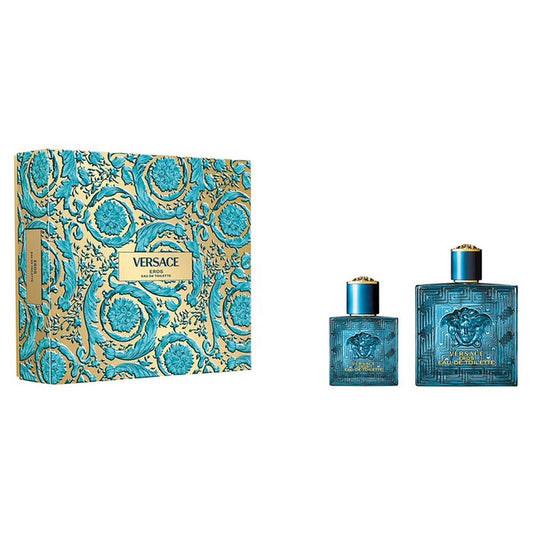 Versace Eros Edt 100ml + Edt 30ml Gift Set For Men