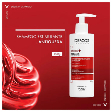 Vichy Dercos Energising Anti Hair Fall Shampoo with Aminexil 400ml