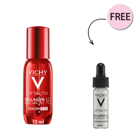 Vichy Liftactiv Collagen Specialist 16 Eye Serum 15ml + Free Vichy Collagen Specialist 16 Bonding Serum 4ml
