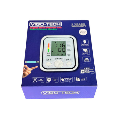 Vigo Tech Blood Pressure & Blood Glucose Monitor