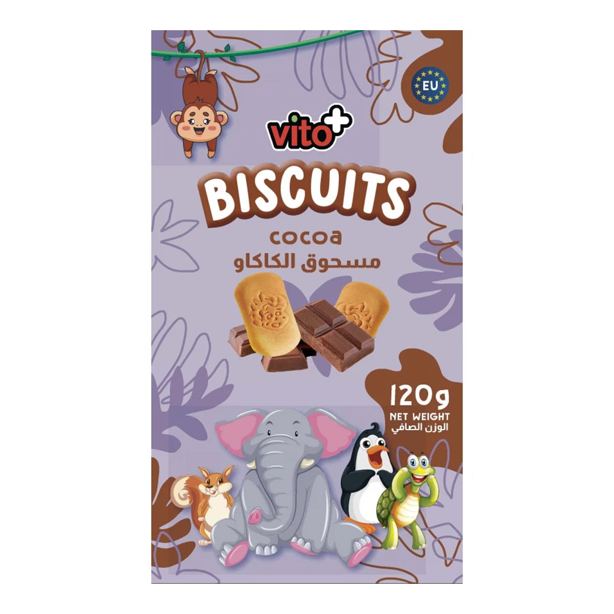 Vito+ Baby Biscuits Cocoa 120g