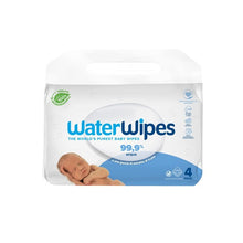 Load image into Gallery viewer, Water Wipes Value Pack, 240 Wipes (4 Packs Of 60 Wipes)