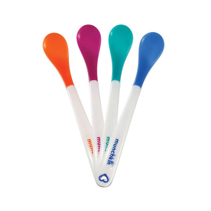 Munchkin White Hot Infant Safety Spoon 4 Pk