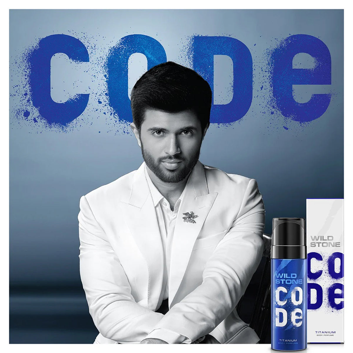 Wild Stone Code Titanium Body Perfume Spray for Men 120ml