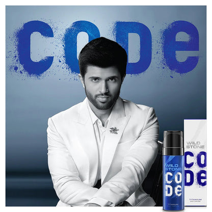 Wild Stone Code Titanium Body Perfume Spray for Men 120ml