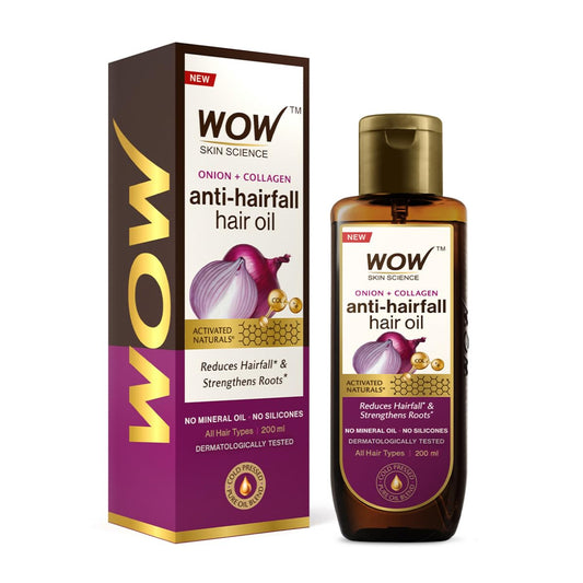 Wow Onion And Collagen Anti Hair Fall Oil 200ml