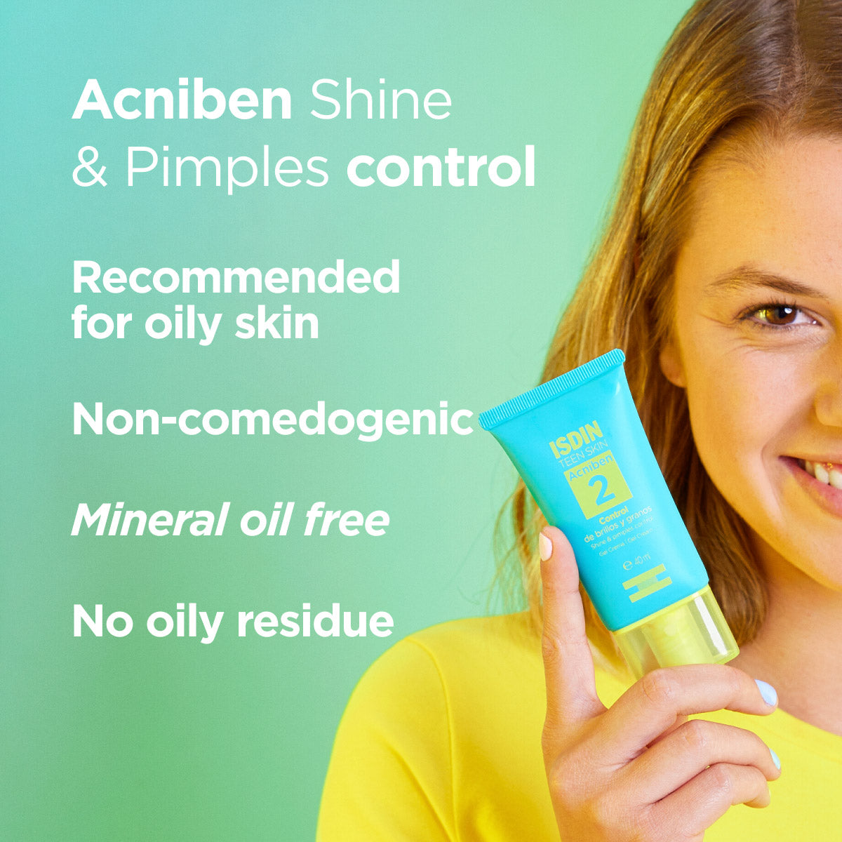 Isdin Acniben Shine And Spot Control Gel Cream 40ml