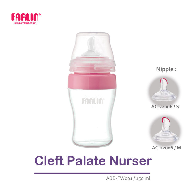 Farlin Cleft Palate Nurser 150cc Pink