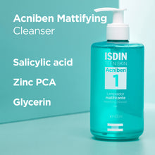 Load image into Gallery viewer, Isdin Acniben Mattifying Cleanser 400ml