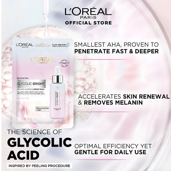 Loreal Paris Glycolic-bright Instant Glow Sheet Mask