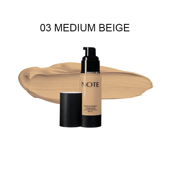 Note Detox & Protect Foundation Spf15