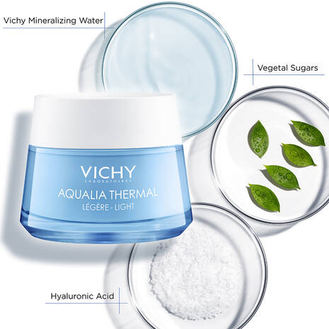 Vichy Aqualia Thermal Light Moisturising  Cream for Normal/Combination Skin with Hyaluronic acid 50ml