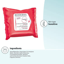 Load image into Gallery viewer, BIODERMA SENSIBIO H20 MAKEUP REMOVING WIPES  x25 WIPES