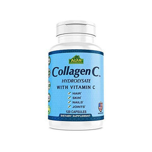 ALFA COLLAGEN C HYDROLYSATE WITH VITAMIN C 120 CAP