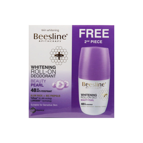 BEESLINE WHITENING ROLL-ON DEODORANT BEAUTY PEARL + FREE BEESLINE WHITENING ROLL-ON DEODORANT BEAUTY PEARL