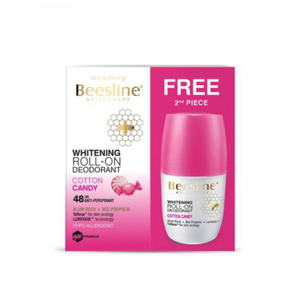 BEESLINE WHITENING ROLL-ON DEODORANT COTTON CANDY + FREE BEESLINE WHITENING ROLL-ON DEODORANT COTTON CANDY