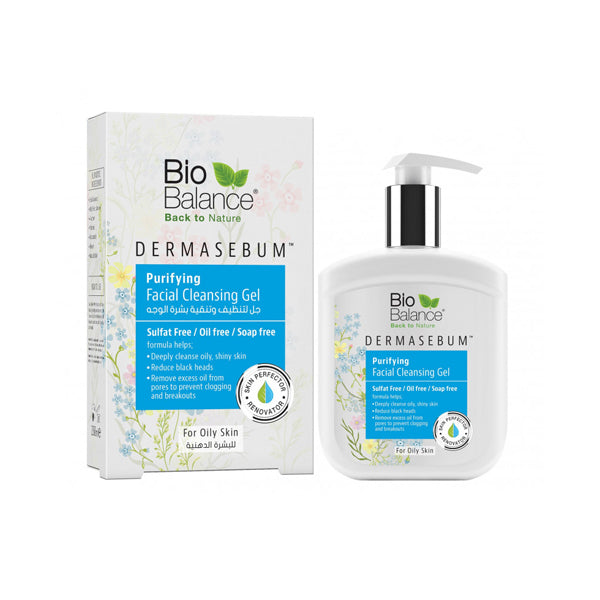 BIO BALANCE DERMASEBUM PURIFYING FACIAL CLEANSING GEL 250ML