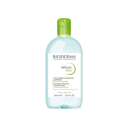 BIODERMA SEBIUM H2O PURIFYING CLEANSING MICELLAR WATER 500ML