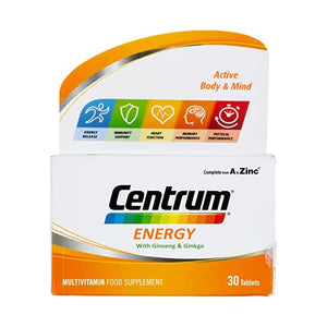 CENTRUM ENERGY WITH GINSENG AND GINKGO 30 TABLET