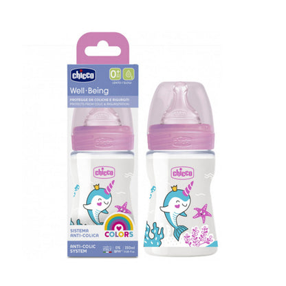 CHICCO BOTTLE WB PP GRL 150 SLOW SIL