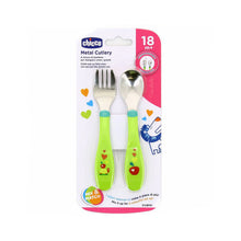 Load image into Gallery viewer, Chicco Metal Cutlery 18m+