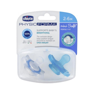 Chicco Mini Soft Soother Sil 2-6m 2pcs C