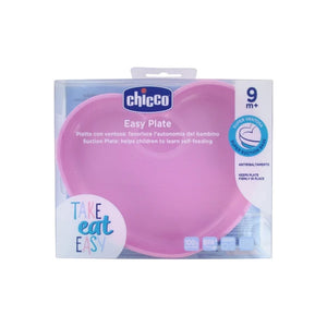 CHICCO SILICONE HEART SHAPED PLATE 9M+