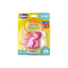 Load image into Gallery viewer, CHICCO TEETHING KEY RING RATTLE GIRL